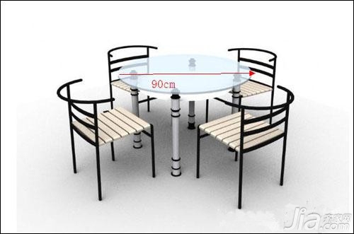 3,圆桌 4人餐桌尺寸直径是90cm 120cm,135cm,150cm,180cm.